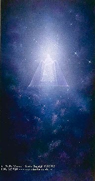 A picture of God on his throne at the Great White Throne Judgment.